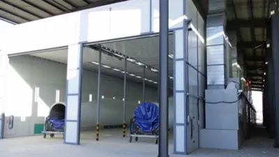 Automatic Painting Booths for Wind Energy Industry